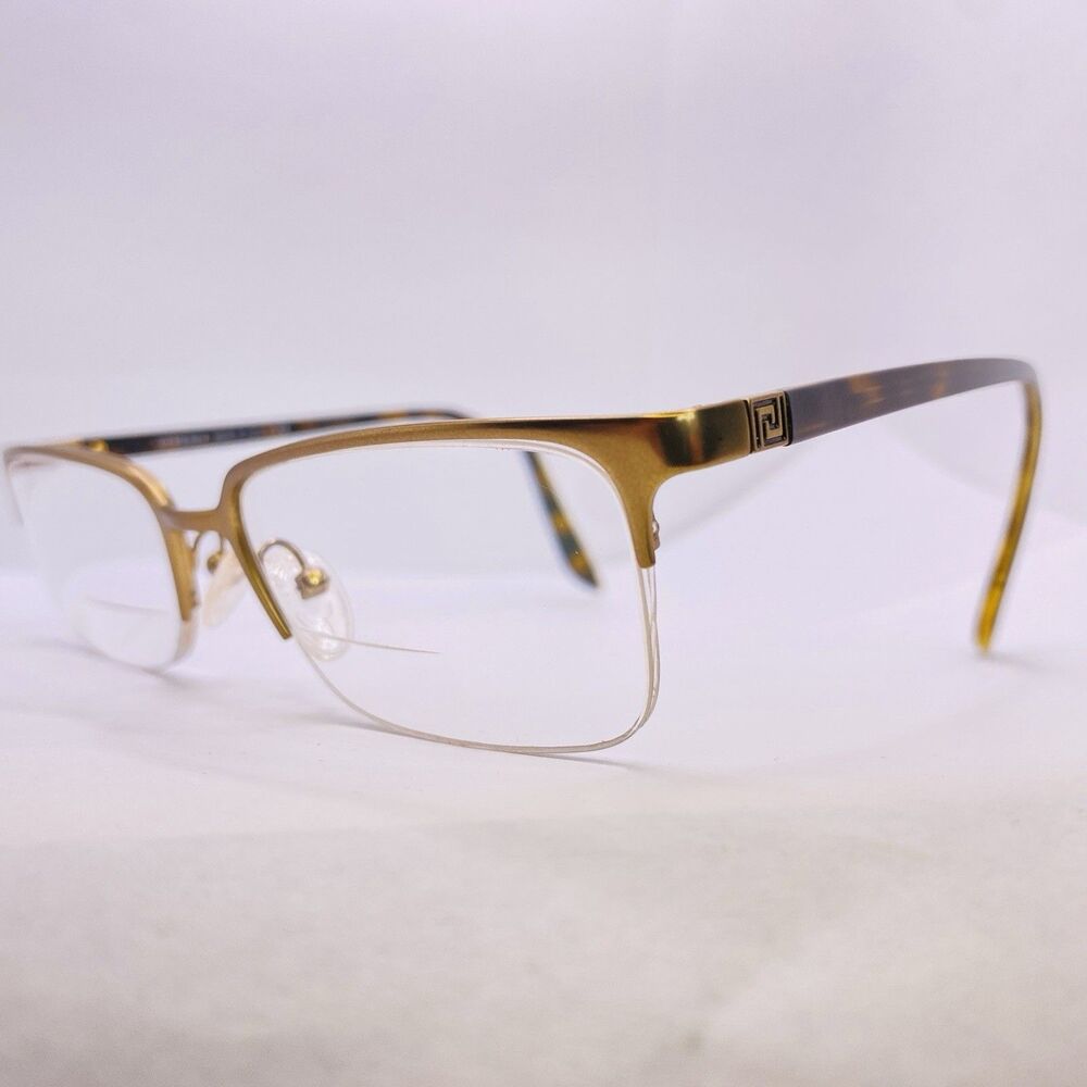 Versace Eyeglasses Authentic Mod. 1219 1325 54 [] 18 140 Bronze Havana Tortoise